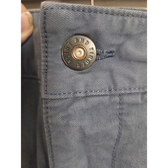 Men's Blue Flat Front Shorts - Picture 4 of 7